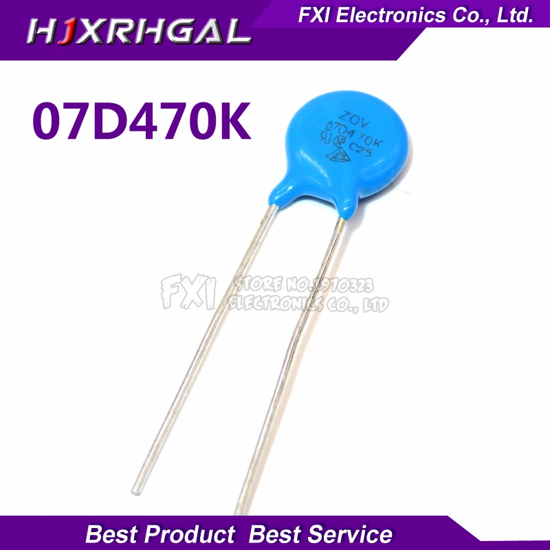 10PCS 07D470K Piezoresistor 7D470K 47V Varistor Resistor – Avaliação e Recomendação