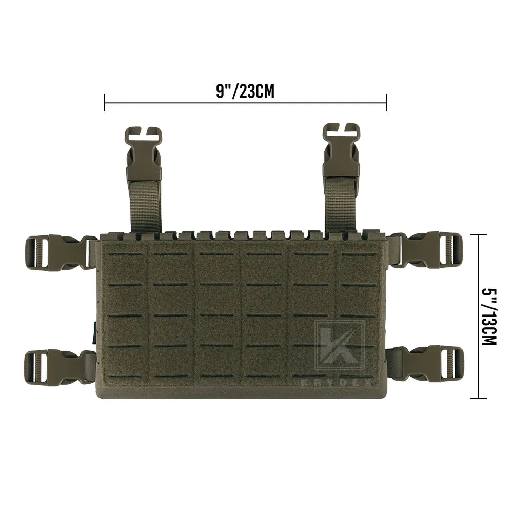 Imagem -05 - Krydex-tactical Mk5 Micro Luta Chassis Painel 5.56 Mp7 Revista Placard Pouch Laser Cut Molle Peito Rig Tactical Vest Gear