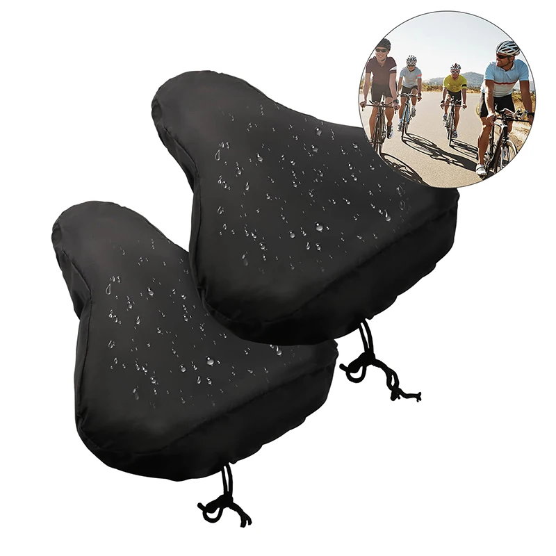 2/4PCS Outdoor Bicycle Seat Rain Cover Sports Cycling Bike Accessories Waterproof Saddle Rain Dust Cover For MTB Bike