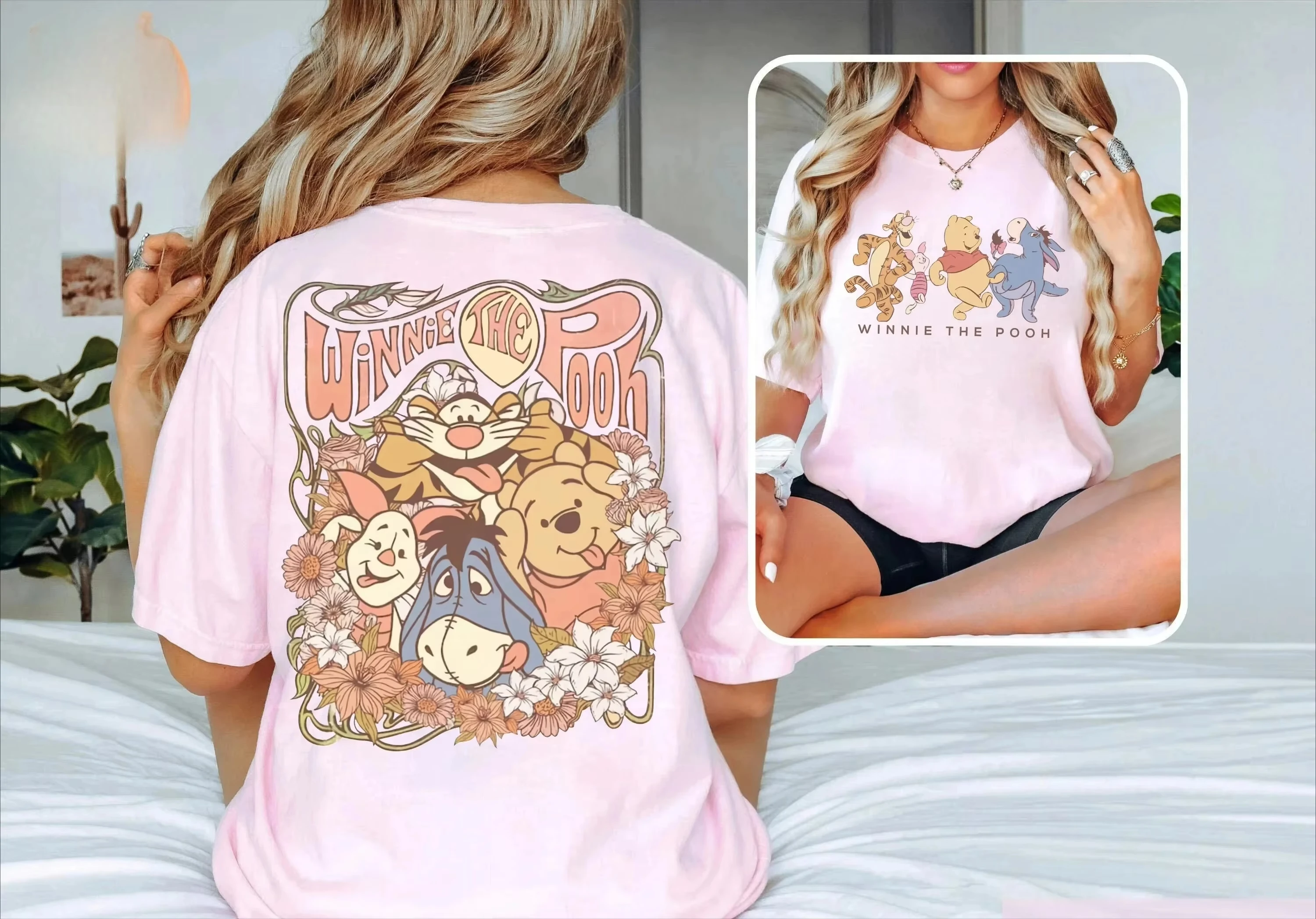 2026 Kinder _Winnie The Pooh_ Mehrfarbig Bedrucktes Lässiges Bequemes T-Shirt - Geeignet für Jungen und Mädchen im Sommer – Detail 5