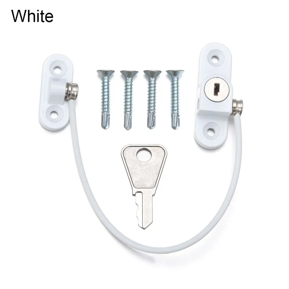

New Door Security Wire Cable Window Lock Restrictor Safety