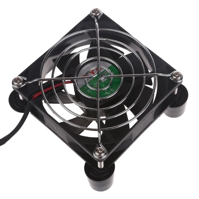  High-Performance USB Fan with Interchangeable Mesh Cover - 8cm,12cm 24cm Infinite Speed Adjustment 3000rpm