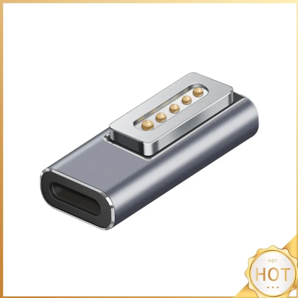 

Магнитный адаптер 5A PD Type-C (женский) для зарядки ноутбуков Macbook Air/Pro, конвертер с магнитным разъемом