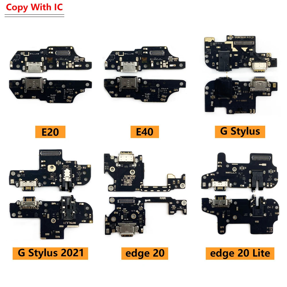 NEW USB Charging Port Board Cable Connector Parts For Moto G22 G71 E20 E40 G41 G60 G60S G51 5G G Stylus 2021 Power Edge 20 Lite