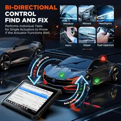 OTOFIX D1 LITE OBD2 Scanner Car Diagnostic Tool Bluetooth Wireless Bi-Directional Control OBD Automotive Scan Tool Active Test