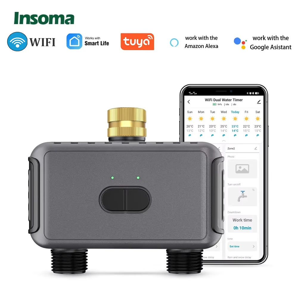 Smart Wifi Garden Water Timer with Remote Control