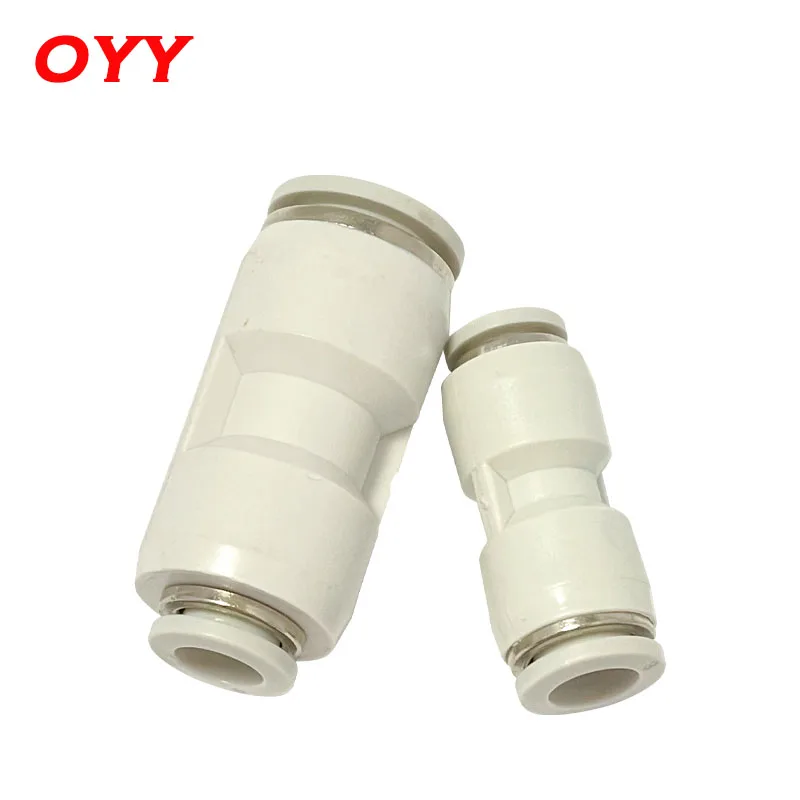 100/50PCS Two-way Reducing PG Pneumatic Pipe Quick Connector High-pressure Cylinder Fittings Straight Through