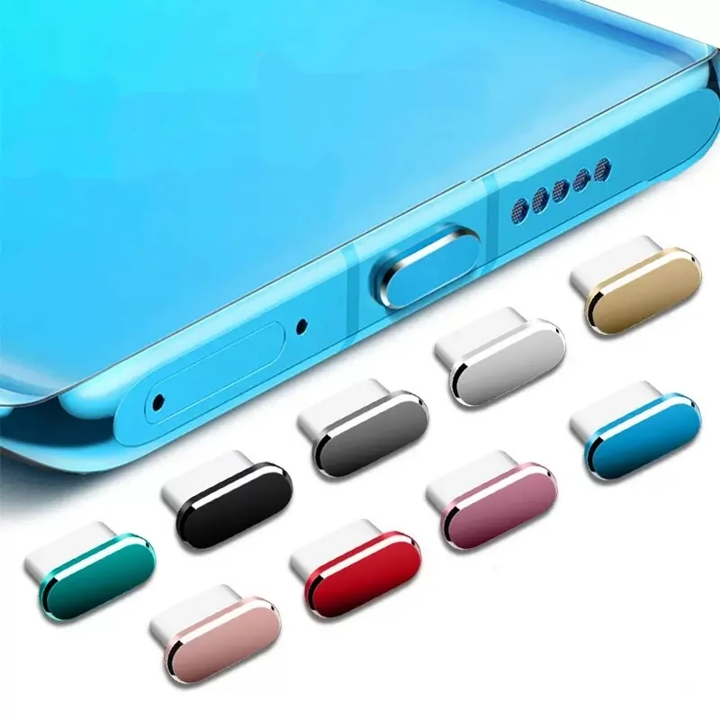 

4Pcs USB C Dust Plug With Cleaning Brush Anti Dust USB-C Plug Cover Charging Port Cover Caps For Samsung Xiaomi All Type C Phone