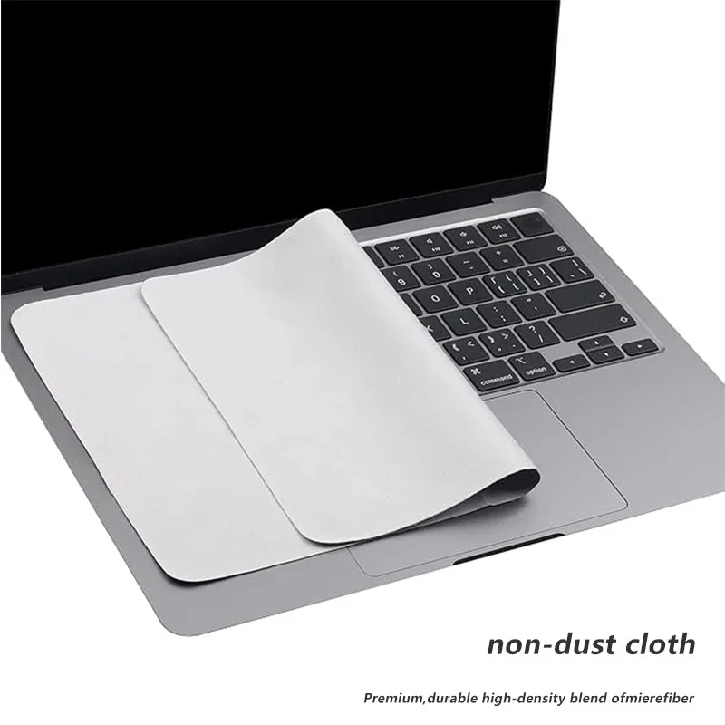 Microfiber Laptop Keyboard Cover Dustproof Protective Cover Screen Cleaning Cloth for MacBook