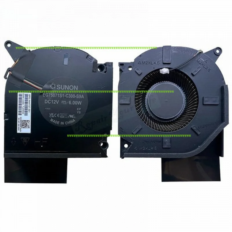 A + para HP OMEN 16-WF 16-XF 16-U TPN-C167 TPN-C168 N44737-001 ventilador de refrigeración CPU GPU