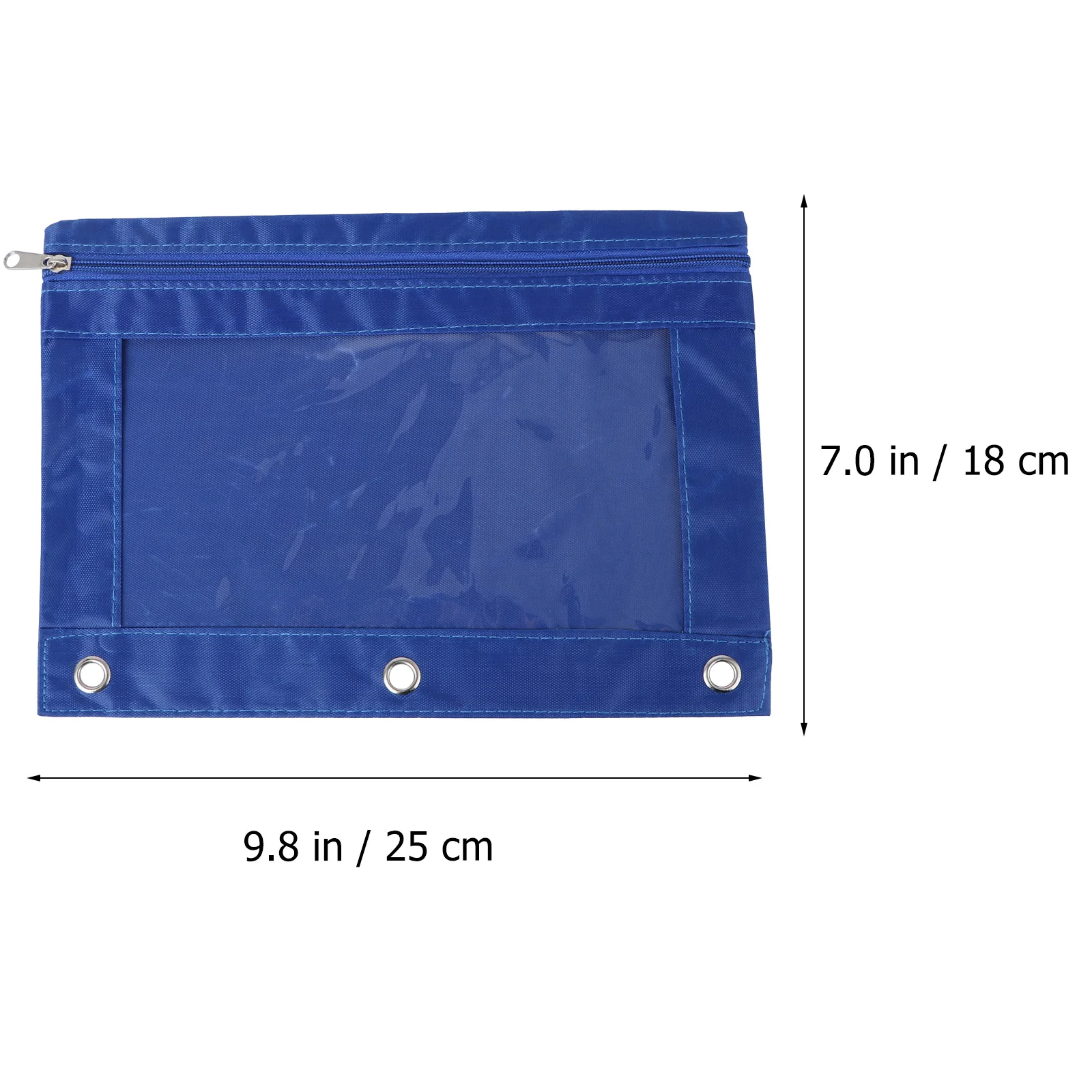 6 قطعة سعة كبيرة شفافة قلم رصاص الحقيبة خفيفة الوزن حقيبة أدوات مكتبية محمولة السلس سستة دائم أكسفورد شبكة ملف حقيبة ل #5