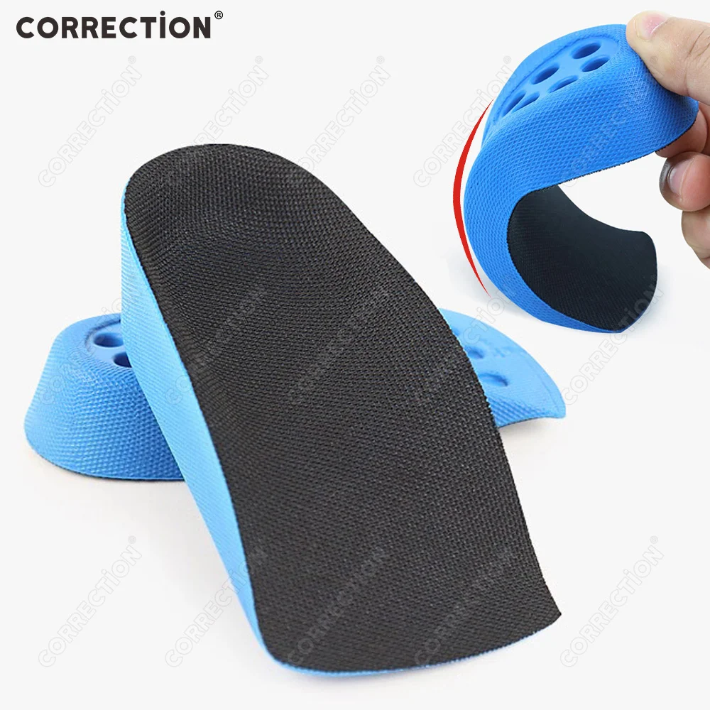 

PU Height Increase Insoles 2-4cm Invisibility Comfortable Sports Half Shoe Pads Non Slip Foot Cushion Lift Taller Inserts