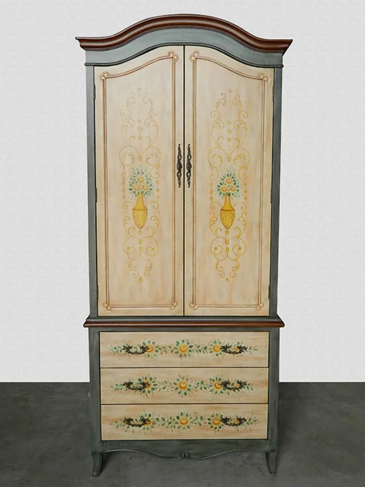 ~Furniture Double-Door Closet Vault Wardrobe American Bedroom Furniture Storage Wardrobe Home Furniture