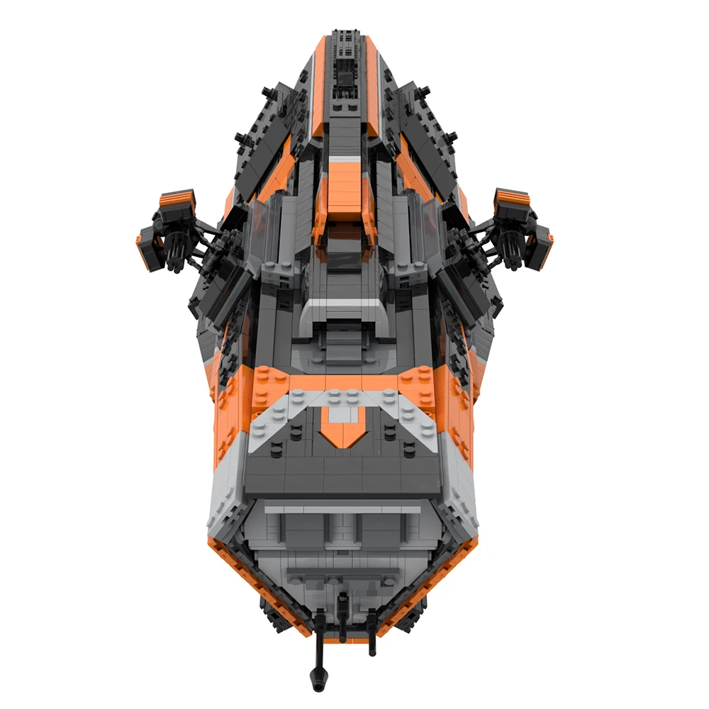 MOC Space The Expanseeds Morrigan-class Patrols Destroyered Building Block set Interstellars Spacecrafts Model Brick Kids Toys