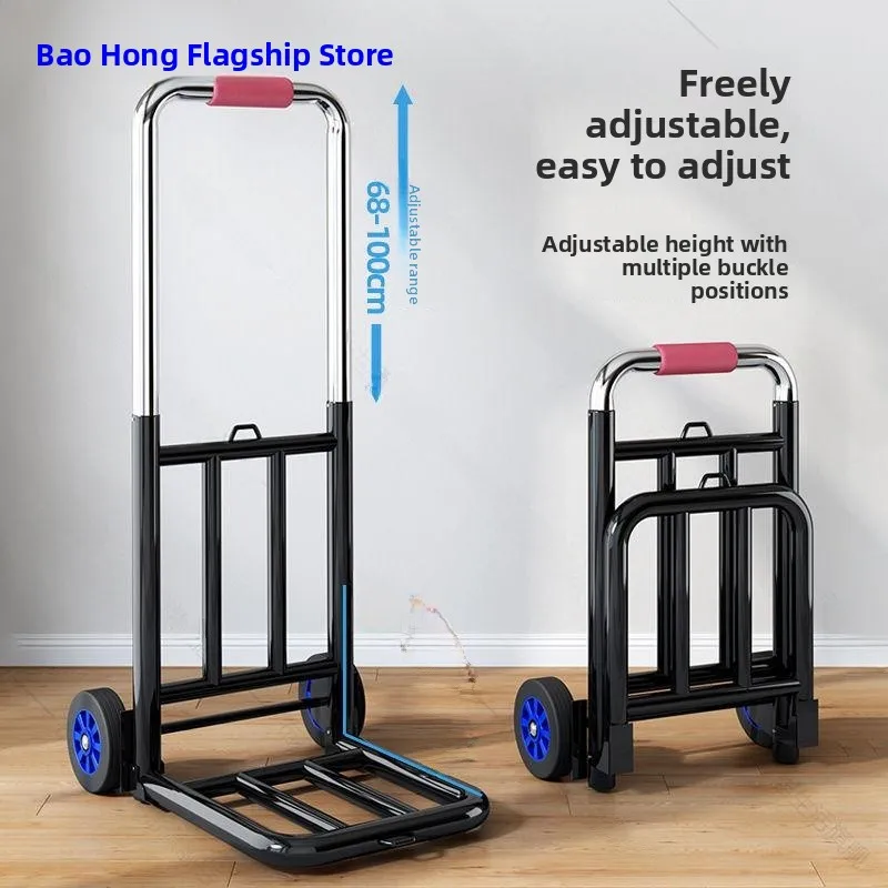 portable-hand-dragged-moving-truck-miniature-flatbed-truck-lightweight-construction-site-hand-pulled-cargo-wagon-hand-motorcycle