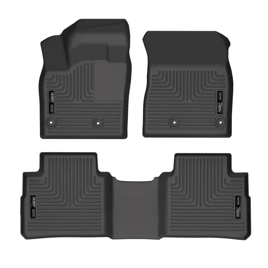 

Weatherbeater Floor Mats Fits 20212025 Nissan Rogue Front amp 2nd Row, 3pc Black 95081