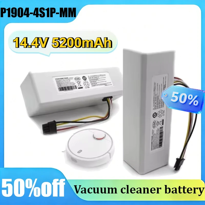 

P1904-4S1P-MM 14.4V 5200mAh for Xiaomi Mijia 1C STYTJ01ZHM Robot Vacuum Cleaner Battery