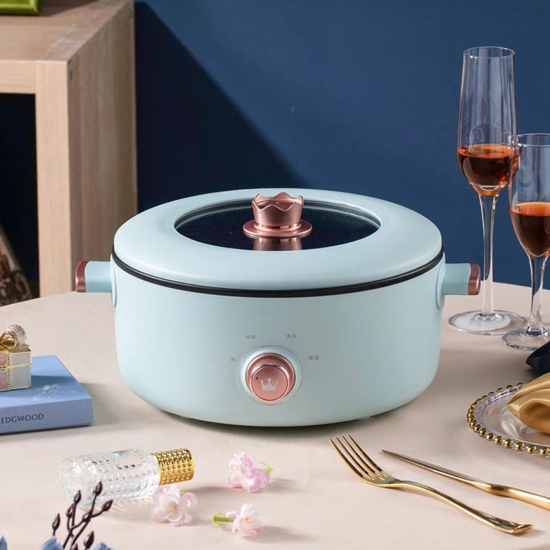 التدفئة الكهربائية إناء/ قدر صغير 3 لتر متعددة الوظائف طباخ كهربائي عنبر المنزل الكل في واحد وعاء