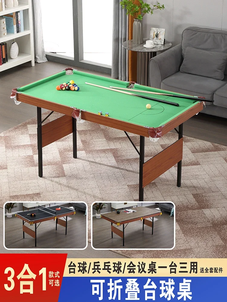 Folding Home Billiard Table Standard Billiard Table Indoor Children's Ball Case Small American Black Eight Adult Table