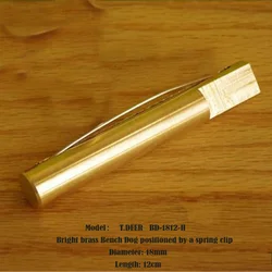 T.DEER-BD,Brass Bench Dog Clamp,workpiece positioning，operational aids for woodworking tables