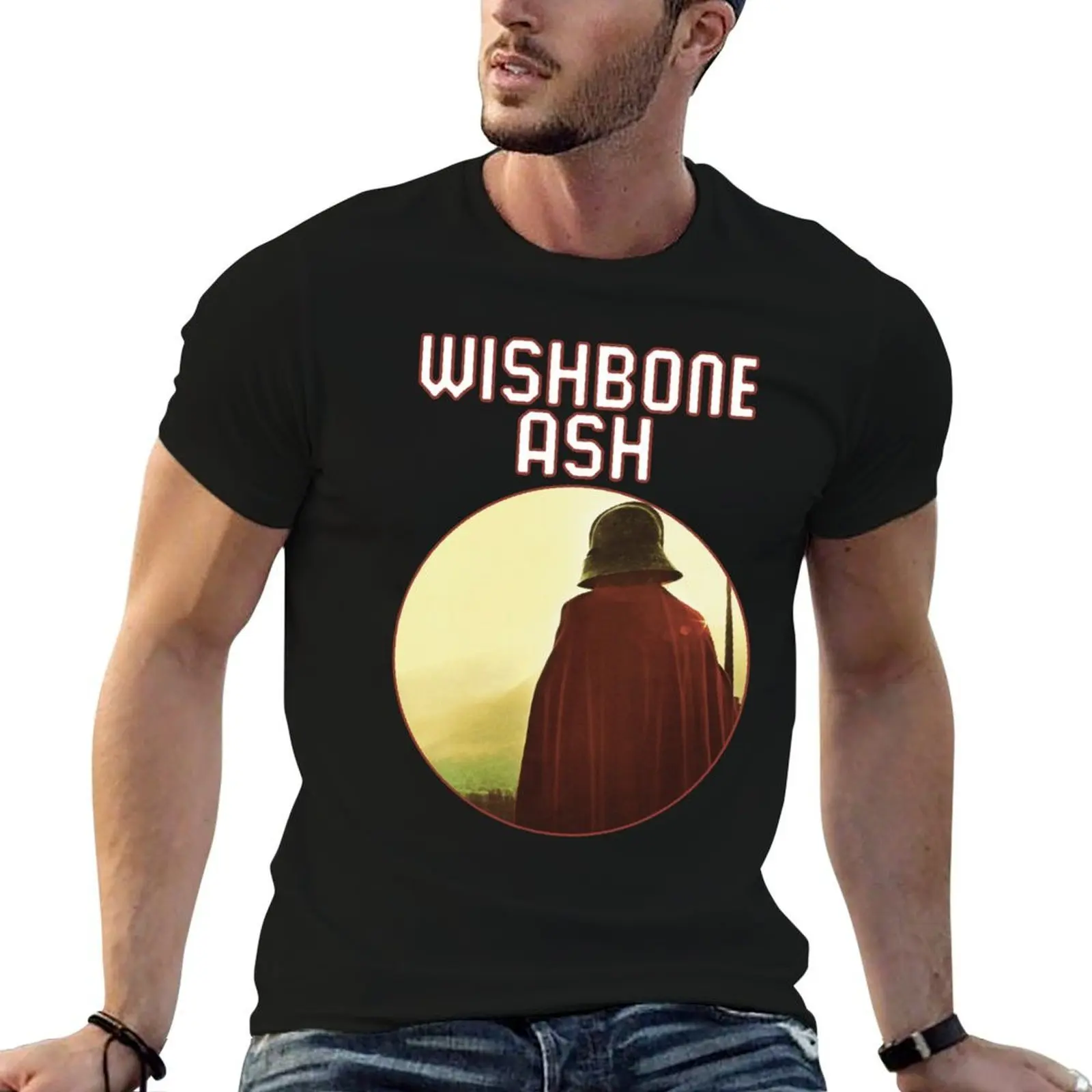 Wishbone For Fans T-Shirt summer top man clothes mens graphic t-shirts