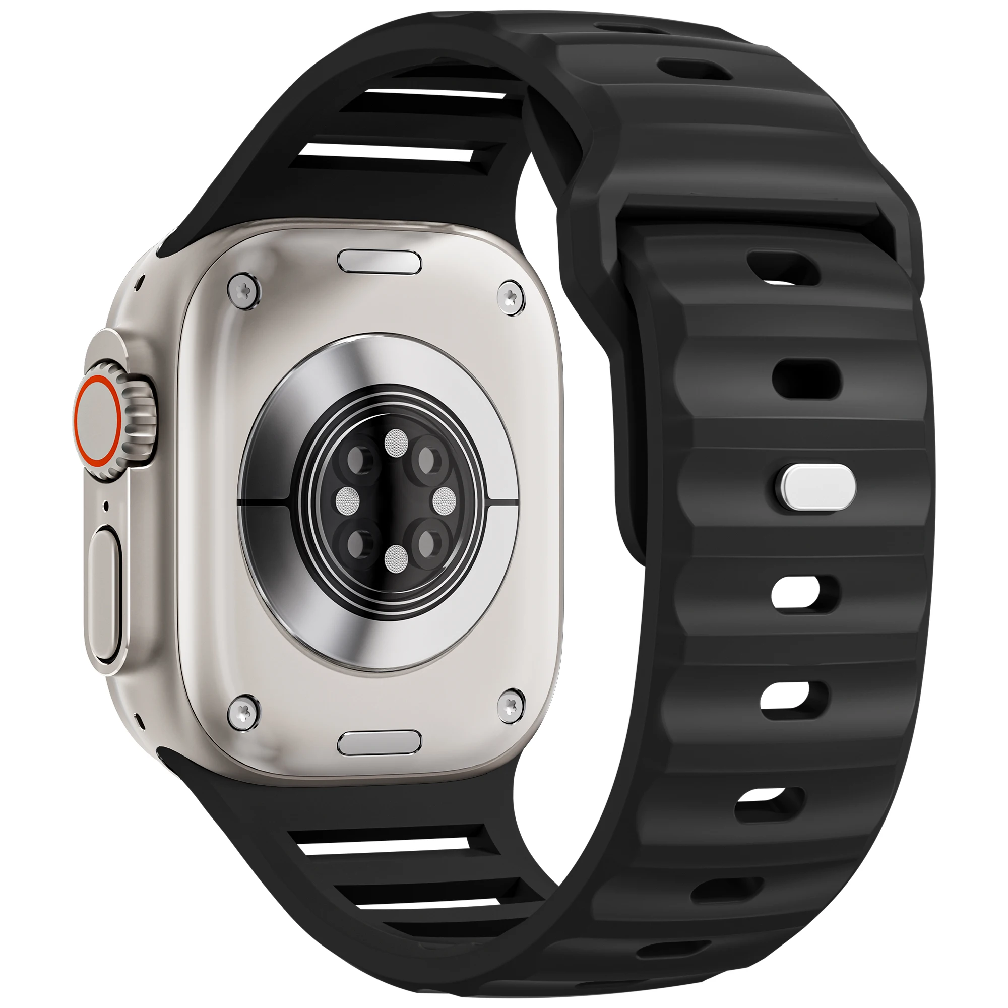 حزام سيليكون رياضي لساعة أبل الترا 2 باند 49 ملم Smartwatch Correa سوار iwatch Series 10 9 8 7 SE العصابات 46 ملم 44 ملم 42 ملم