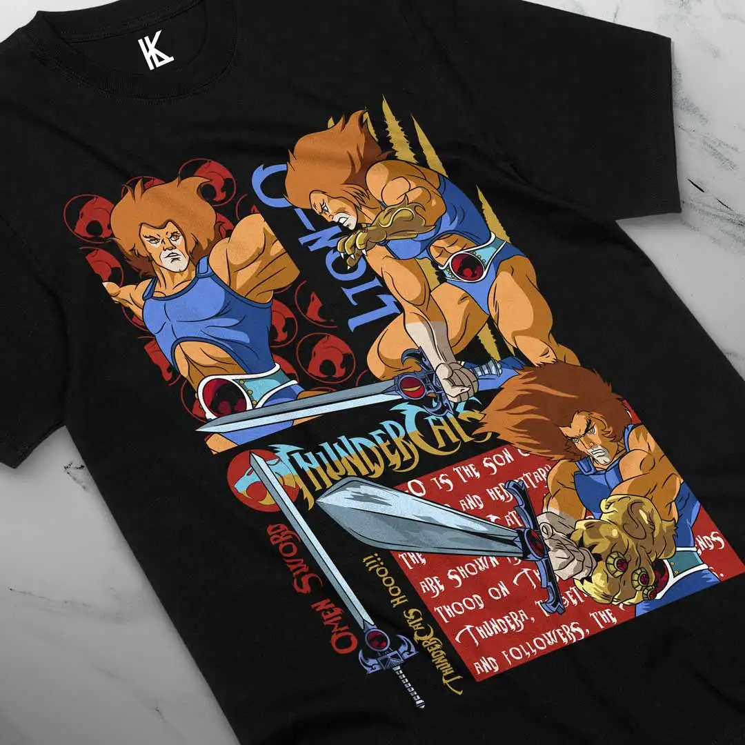 Medium Jerzees 2000s Lion-O Mumm-Ra Cartoon T-shirt