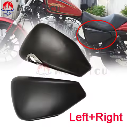 Left + Right Battery Side Fairing Guard for Harley Sportster Iron XL883 XL1200 XL 1200 883 2004-2013 Metal Panel Cover