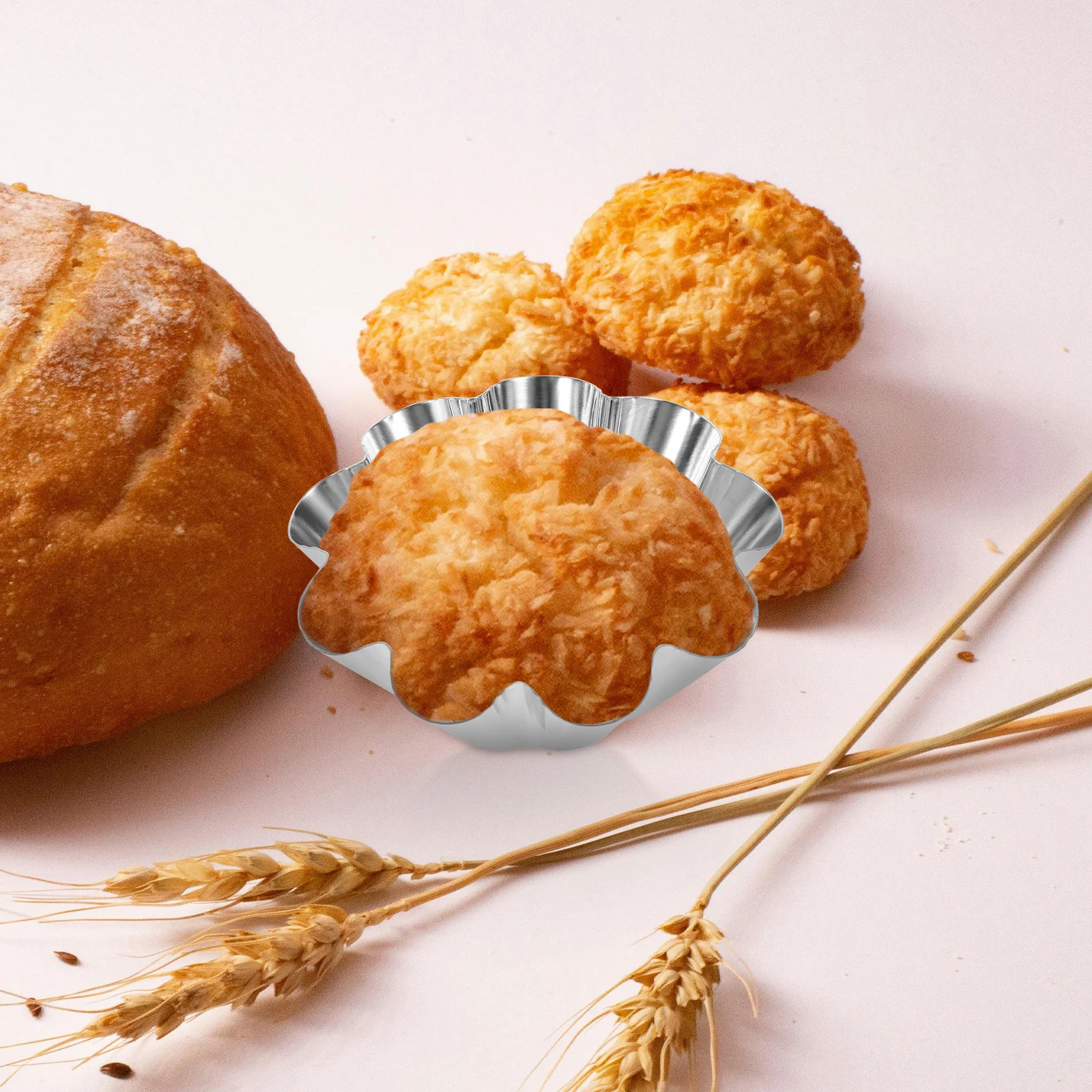 

12pcs Stainless Steel Cake Mold 12-Cavity Non-Stick Flower Pans For Egg Tart Cupcake Muffin Diy Party Dessert Tool Muffin