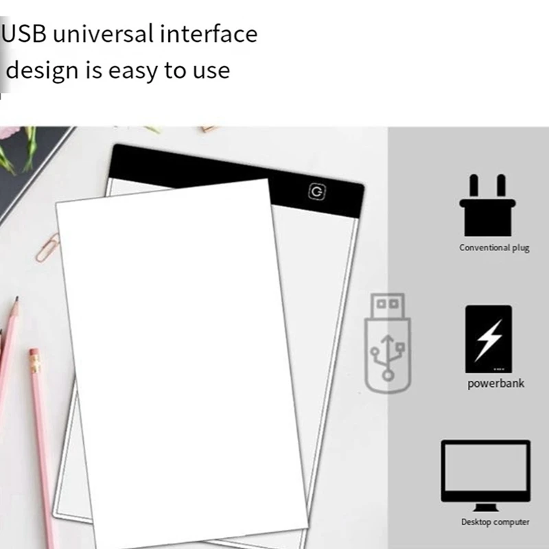 A4 Drawing Board Pad Stepless Dimming LED Luminous Board Anime Copying And Writing Platform Eye Protection Easier