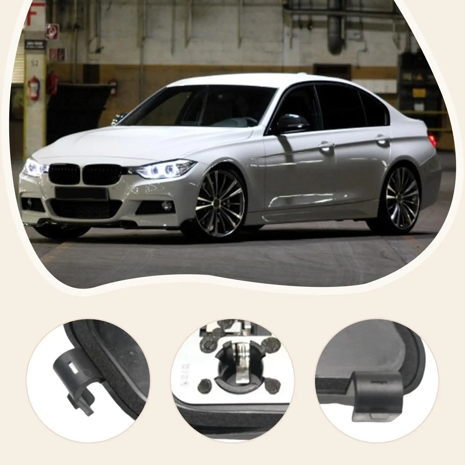 ชุดไฟท้ายพร้อมฐาน ABS กันน้ำ อะไหล่รถยนต์ ที่ยึดหลอดไฟ สำหรับ BMW ซีรีส์ 3 รุ่น F30 F35 F80 320i 328i 335i M3