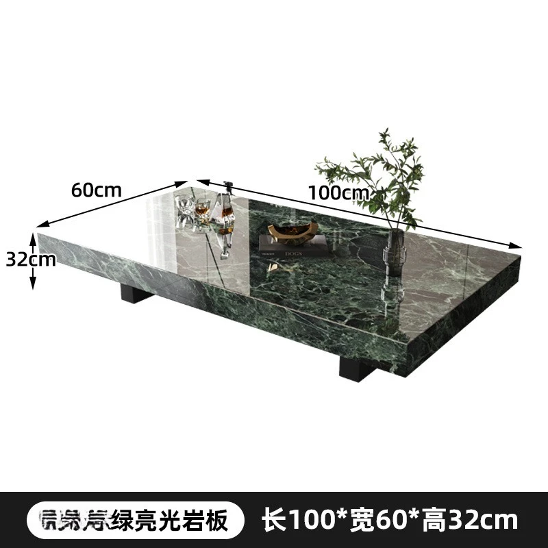 طاولة قهوة فاخرة حديثة مستطيلة وحديثة وبسيطة لغرفة المعيشة وشقة صغيرة منزلية