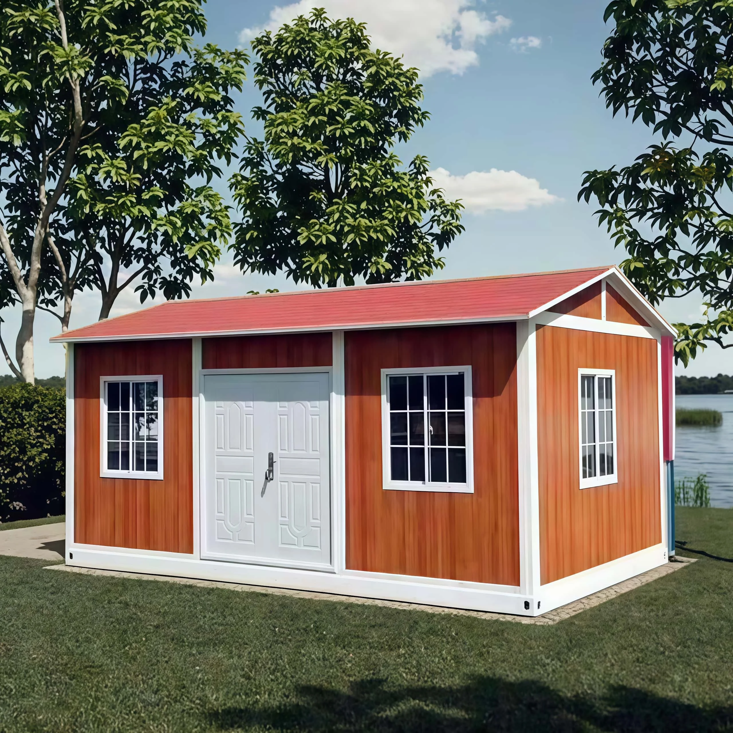 customized Modern Portable Steel Structure Canopy Container House High Quality for Home Office Living for Apartment Mall Hotel