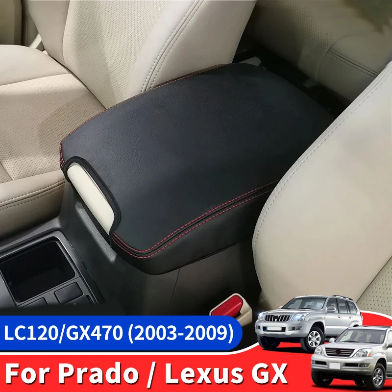 Applicable to Toyota Land Cruiser Prado 120 Lexus GX470 Armrest Box Refrigerator Leather Case Modification from 2009 to 2003