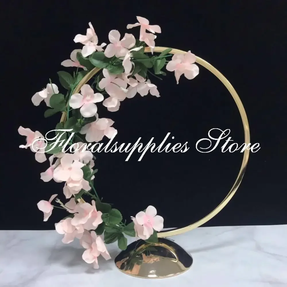 10 PCS Flower Rack Wedding Table Centerpieces 40CM Height Metal Flower Stand Road Lead Floral Stand Backdrop Decoration