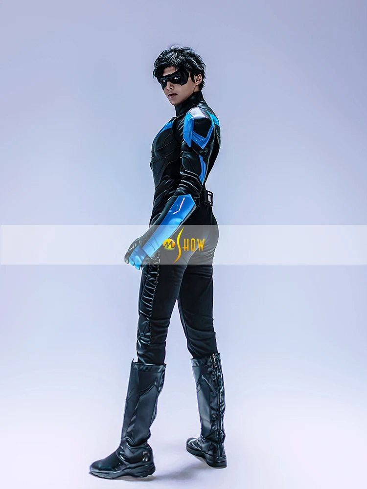 Robin Night Wing Costume Suit Dick Grayson Cosplay Outfit Halloween