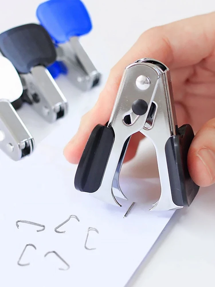 3pcs With Steel Jaw Safety Lock Wide Finger Grip School Office For Home Easy Use Staple Remover Lightweight Hand Tool Ergonomic