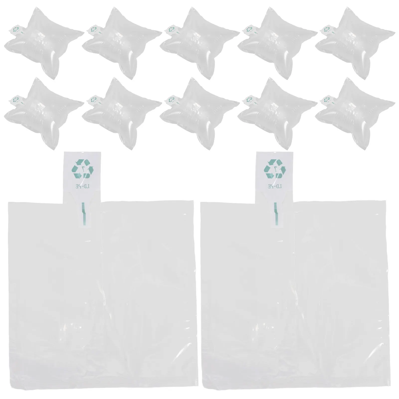100Pcs Anti-Shock Air Packaging Bags Inflatable Protection Cushioning Packing Airbags for Shipping Packaging Inserts to Keep