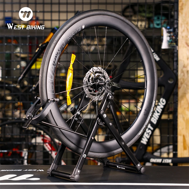 

WEST BIKING Bicycle Wheel Truing Stand Foldable Professional Bike Rims Correction Stand Bike Wheel Repair Calibration Tool Rack