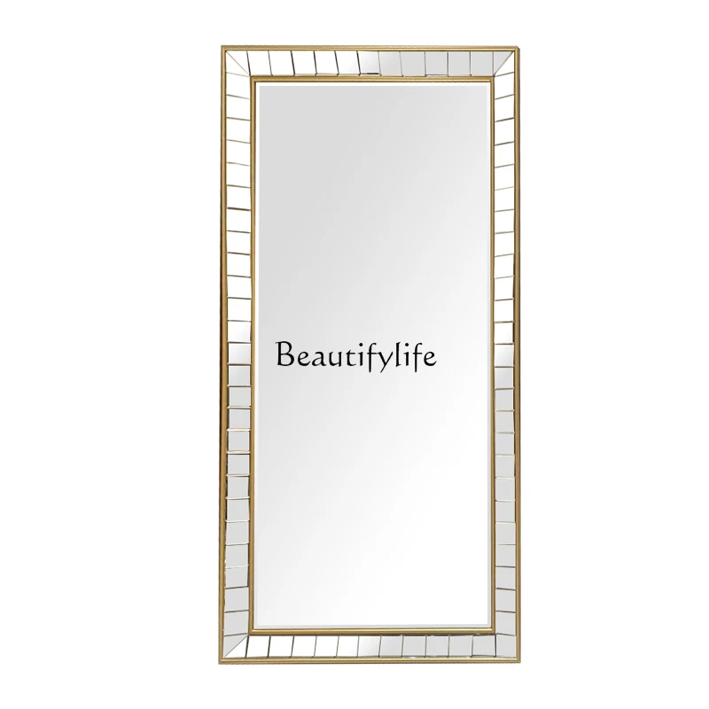 

Living room full body floor mirror household high-end full-length mirror to take pictures