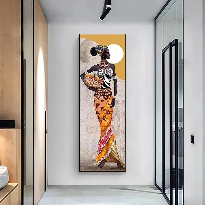 GATYZTORY Large Size Portrait African Frame Painting By Numbers Women Canvas Painting Wall Art Pictures Living Room Home Decor