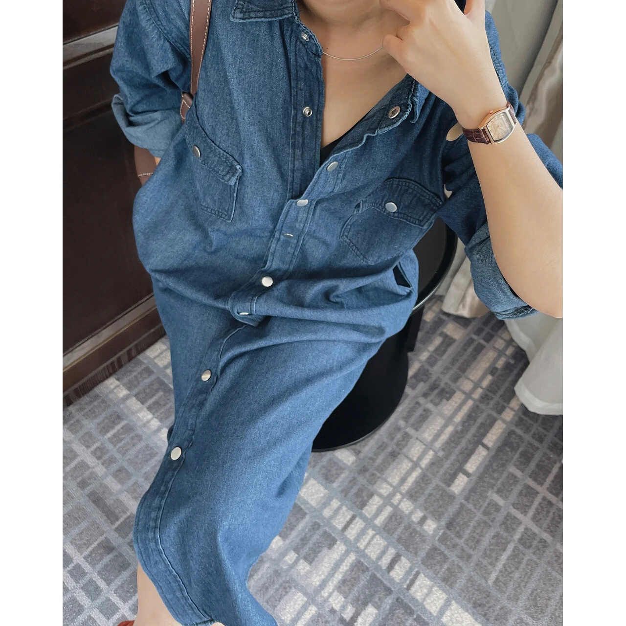 2022 Denim Long Shirt Dresses Jeans For Women Party Robe Y2k Clothing Oem Elegant Evening Free Shipping New Collection Skirt