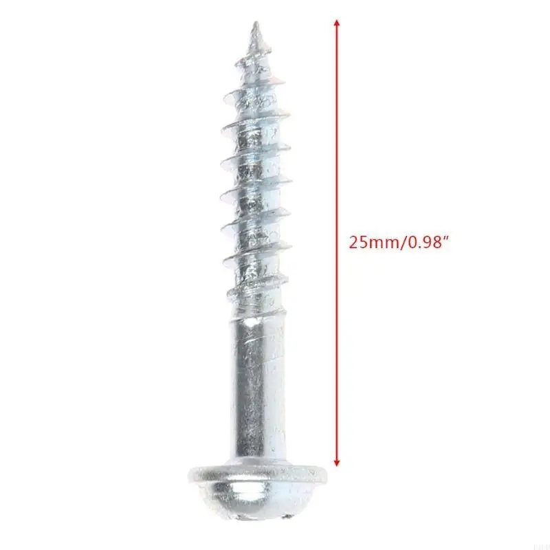 2025 New 100Pcs M4-25 High Strength Oblique Hole Self-tapping Screws For Pocket Hole Jig