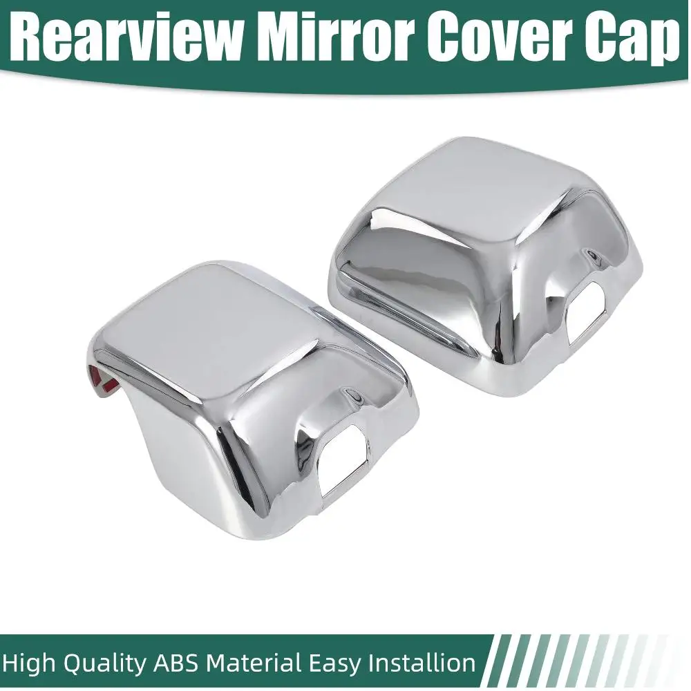 

For Jeep Wrangler JL JT 2018+ 2Pcs Car Door Side Wing Rearview Mirror Cover Cap Carbon Fiber Black