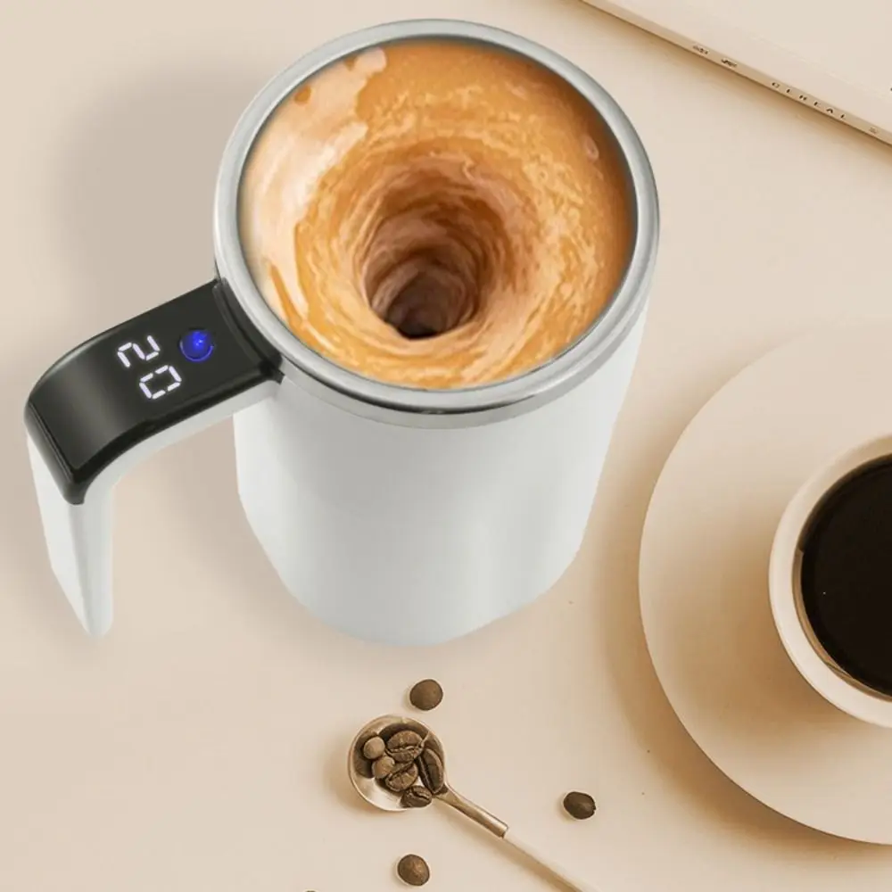 380ML Self Stirring Mug Stainless Steel Touch Control Coffee Cup USB Rechargeable Intelligent Temperature Magnetic Tea Cup