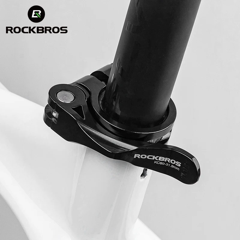 ROCKBROS Cycling Seat Clamp Convenient Installation Quick Release Bicycle Seat Post Clamp Aluminum Alloy Bike Parts Seatpost