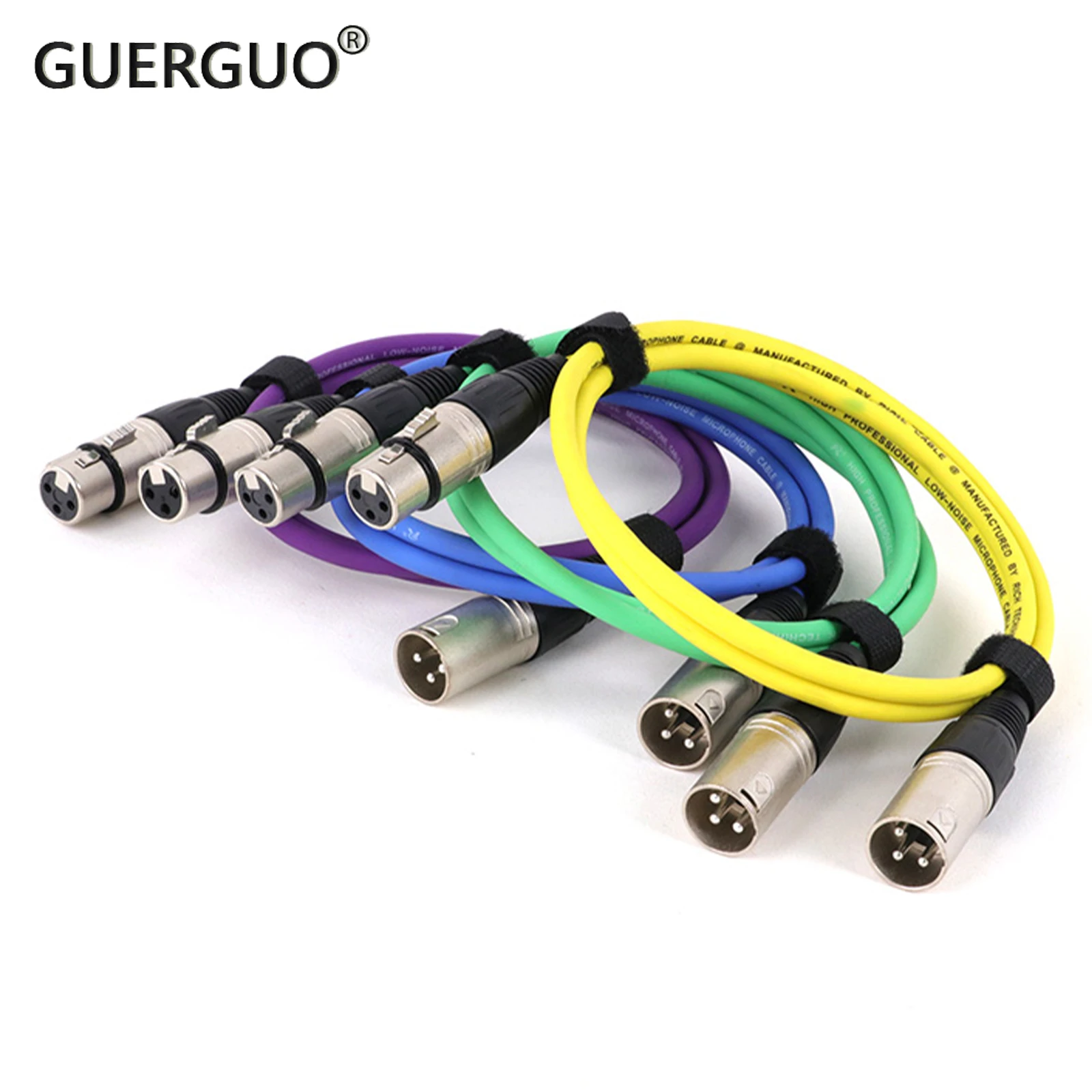 Kabel krosowy audio -3 PIN XLR męski do XLR żeński Kolorowe kable - Zbalansowany przewód XLR do mikrofonu 0.3M 1M 2M 3M 5M 8M 10M 15M