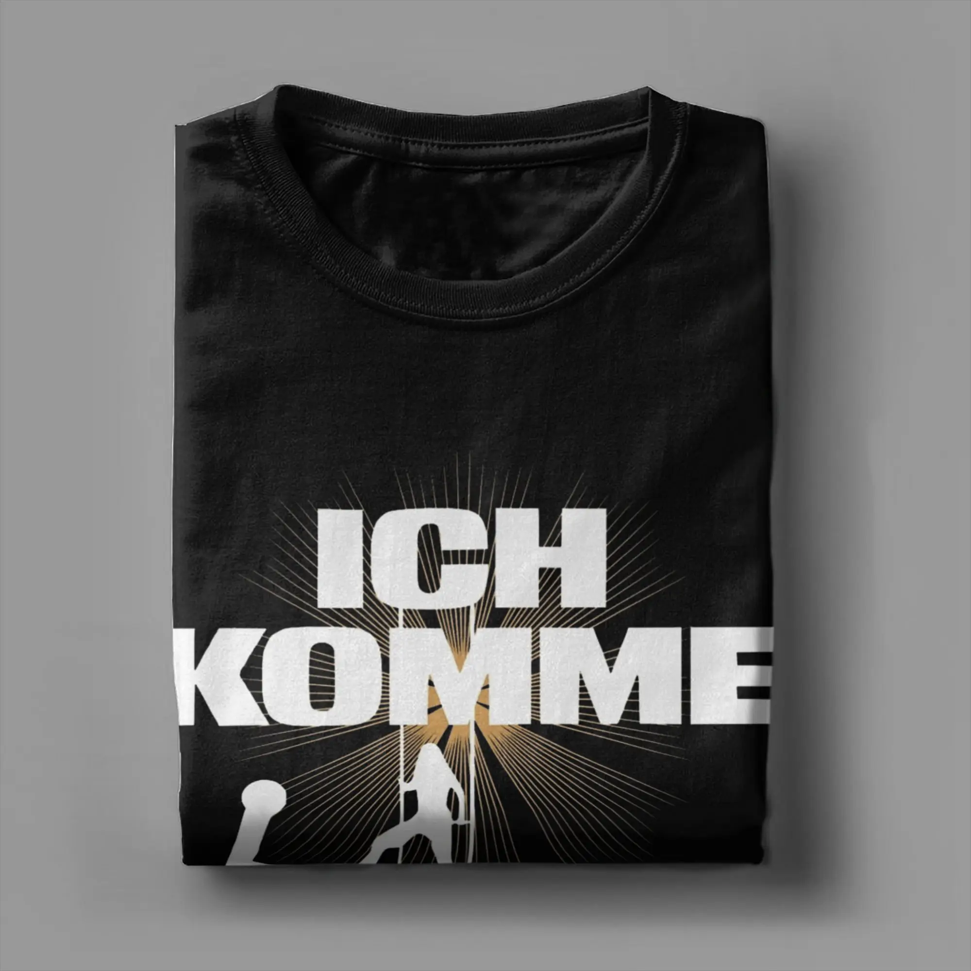 Erika Vikman Ich Komme تي شيرت للرجال قطن تي شيرت غير رسمي رقبة مستديرة Eurovisions 2025 تي شيرت قصير الأكمام بلايز وصول جديد