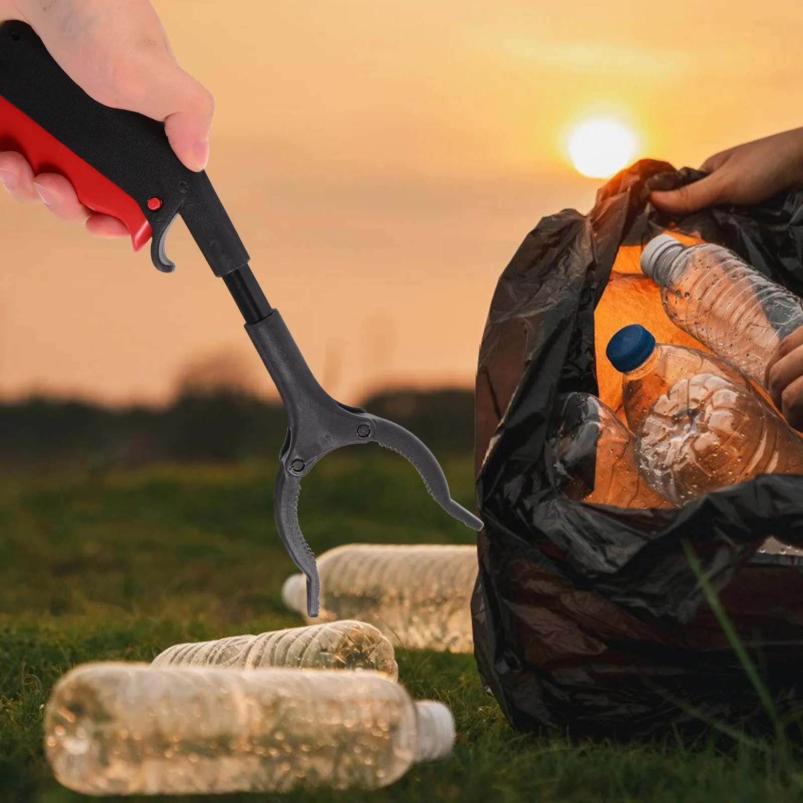 Schyłkowy klips na śmieci długi podbierak Grabber komina do kominka