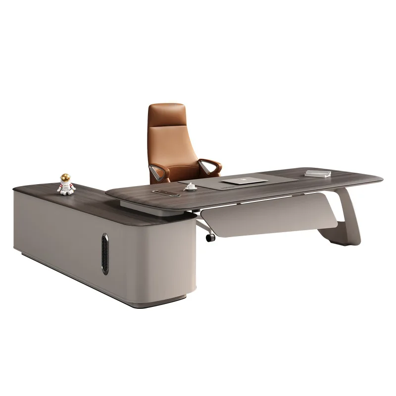 

2025 new model to the store boss simple modern president office furniture light luxury manager large class desk supervisor